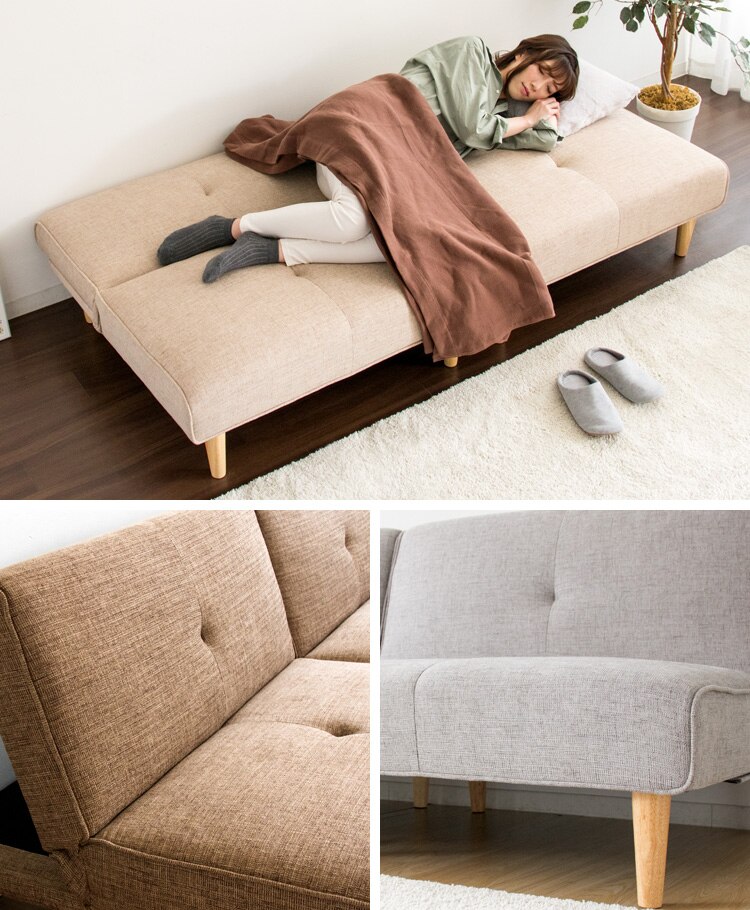 マルチソファベッド MSBS-1880 ベージュ 【代引き不可】2