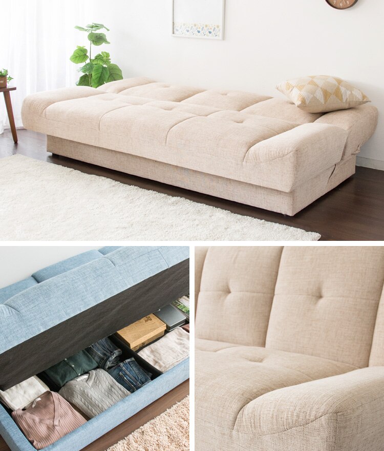 マルチソファベッド MSBI-1885 ダークブラウン【代引き不可】2