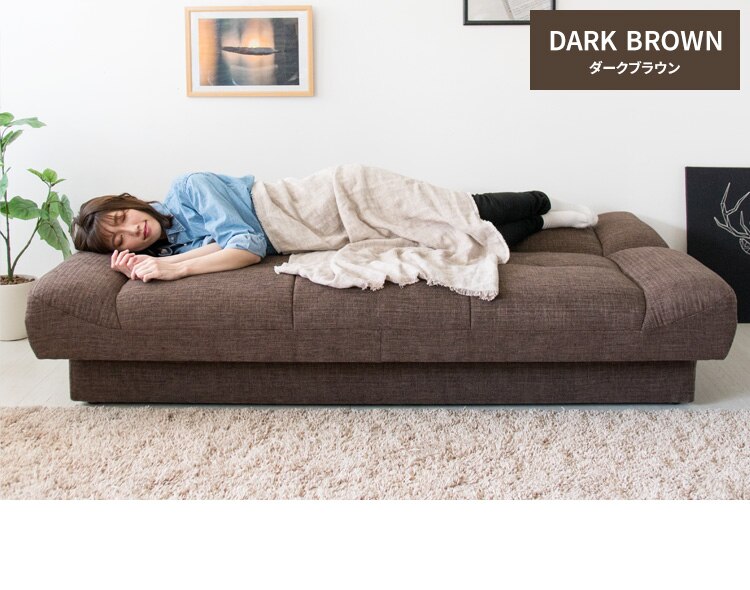 マルチソファベッド MSBI-1885 ダークブラウン【代引き不可】16