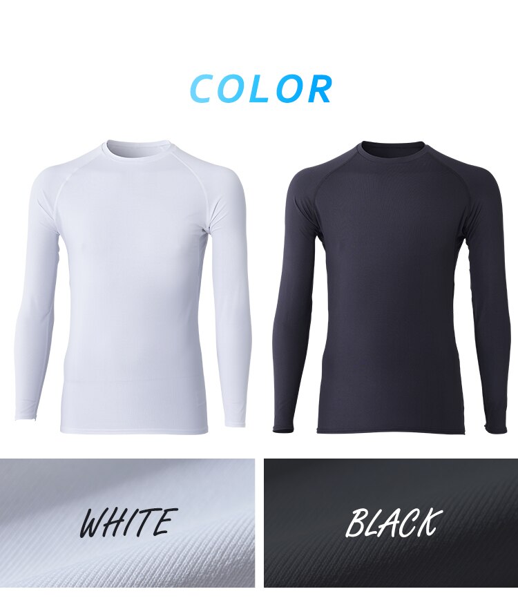 【メール便】メンズ スポーツインナー 長袖 丸首 MSILR-M ブラックM【代引き不可】5