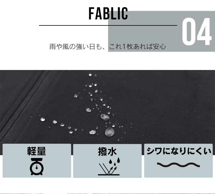 ポータブル撥水ジャケット PWRJ-M ブラックM【前払い不可】【代引き不可】【同梱不可】9