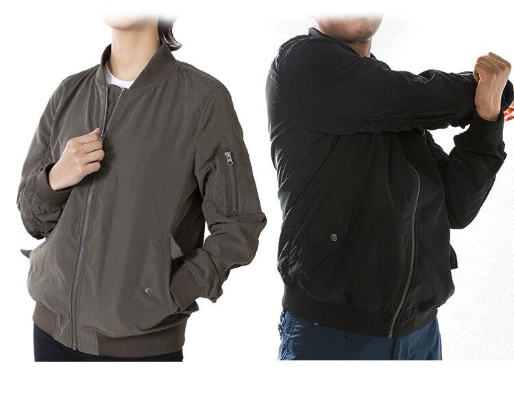 MA-1タイプジャケット IMAJ-S カーキS3