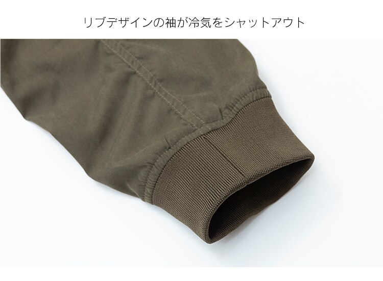 MA-1タイプジャケット IMAJ-S カーキS5