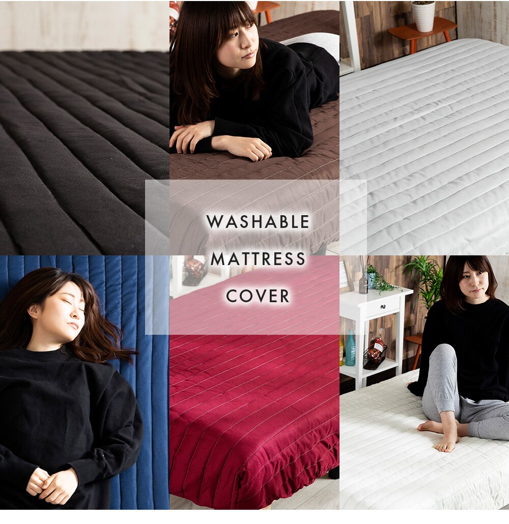 脚付きマットレスカバー シングル AATMC-S グレー【前払い不可】【代引き不可】【同梱不可】4