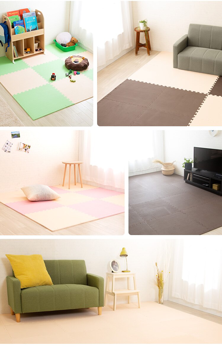 PEジョイントマット(60&times;60&times;2) 16セット(64枚) PEJTM-602 イエロー25