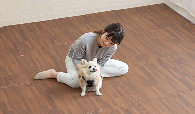 木目調ジョイントマット(60&times;60&times;1) 同色8セット(32枚) MKJTM-601 ナチュラル5