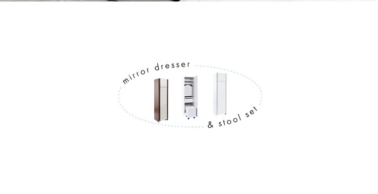 姿見ドレッサー DSRA-4037 ウォルナット【前払い不可】【代引き不可】【同梱不可】3