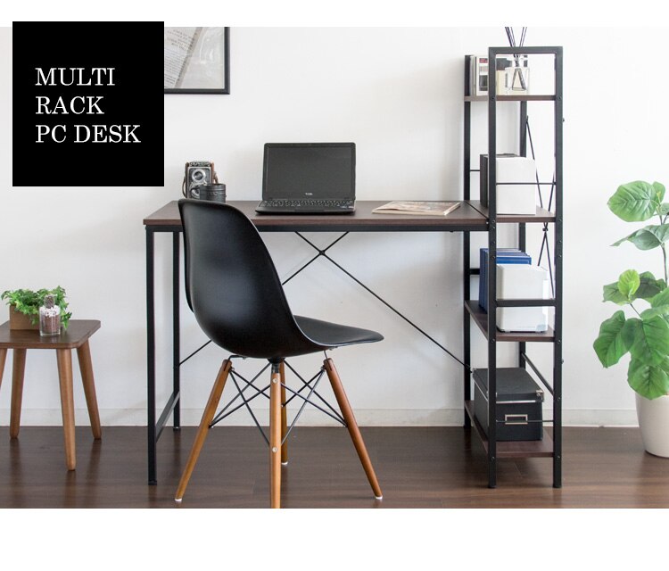 机 デスク PCデスク 収納ラック付き RTPCD-1200 ブラック16