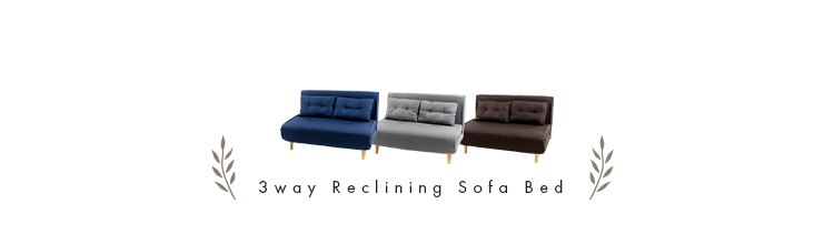 リクライニングソファベッド 3WRS-1220 ブラウン【代引き不可】17