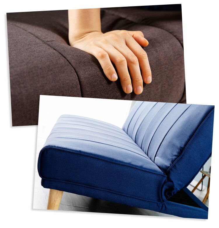 リクライニングソファベッド RSSB-1800 ネイビー【前払い不可】【代引き不可】【同梱不可】15