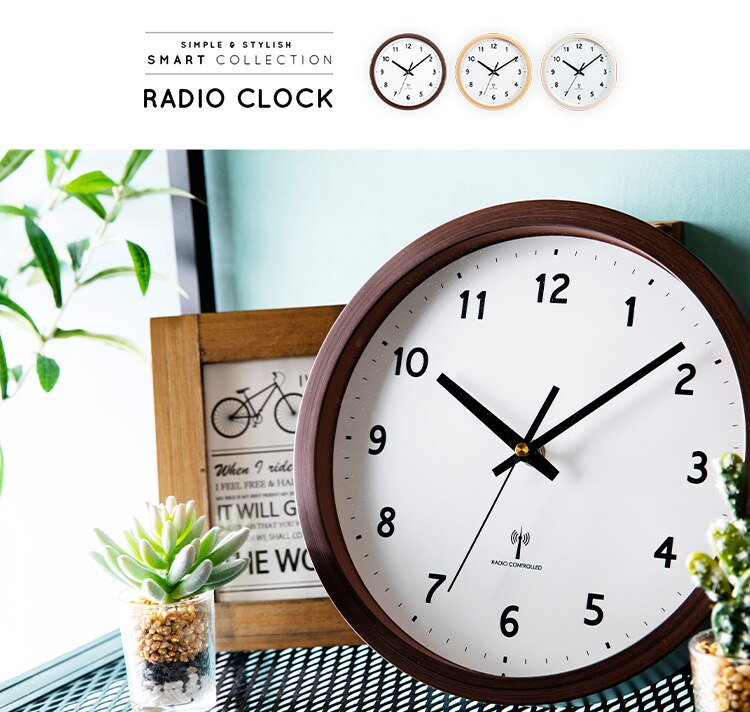 壁掛け時計 PWCRR-25-T ダークブラウン20