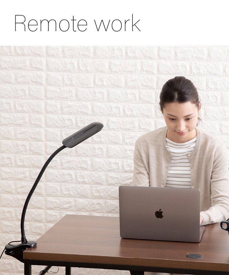 デスクライト LED クリップ式 PCL-R401-B ブラック 4