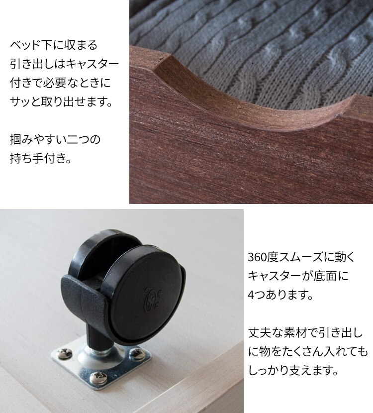 【2個セット】収納ボックス ベッド下 ホワイト4