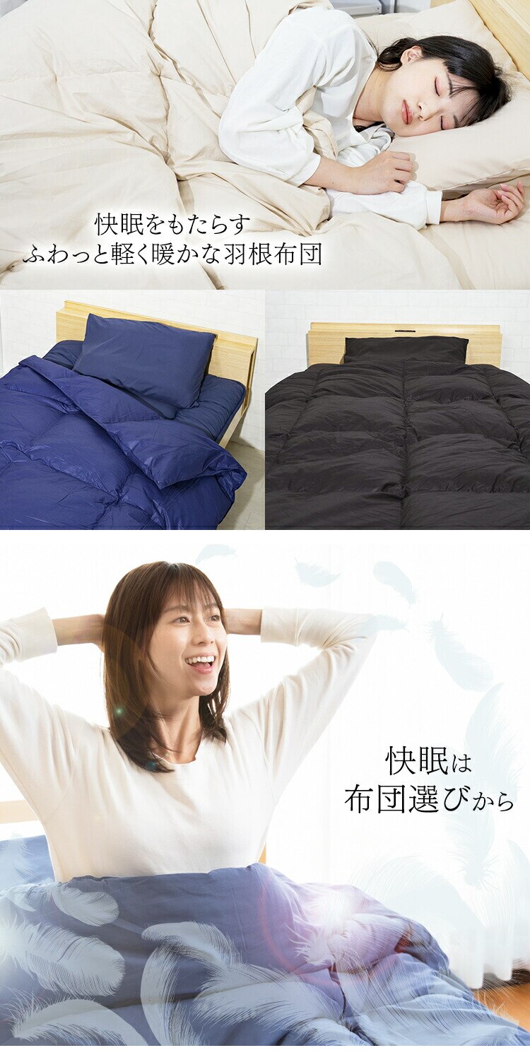 【5点】 布団セット シングル フェザー100% ブラウン 【前払い不可】【代引き不可】【同梱不可】1