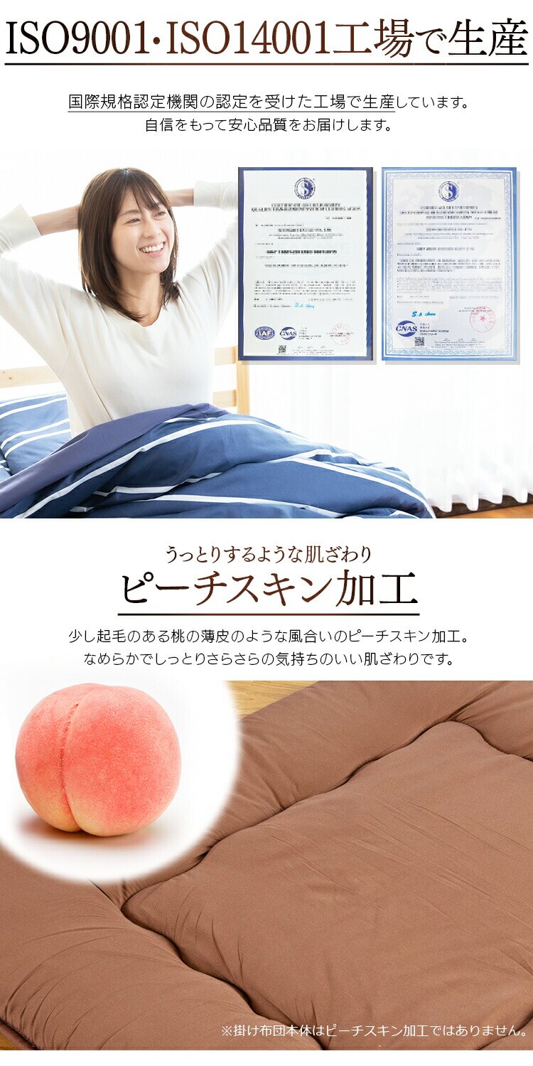 【5点】 布団セット シングル フェザー100% ブラウン 【前払い不可】【代引き不可】【同梱不可】5