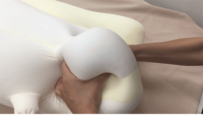 空間fitの夢まくら 抱き枕 プレミアム スモークブルー2