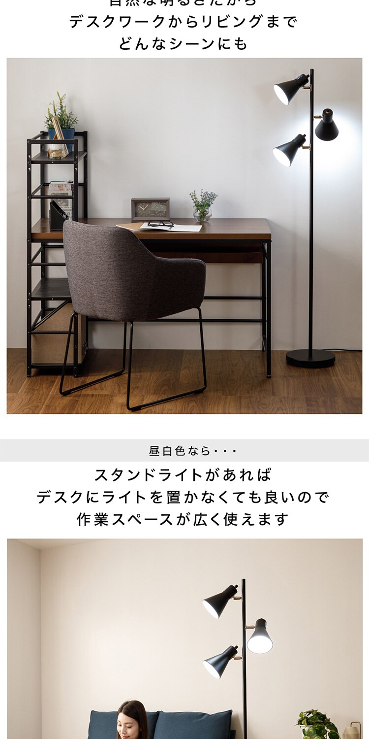 スタンドライト E26 PFL-3S-W ホワイト 4