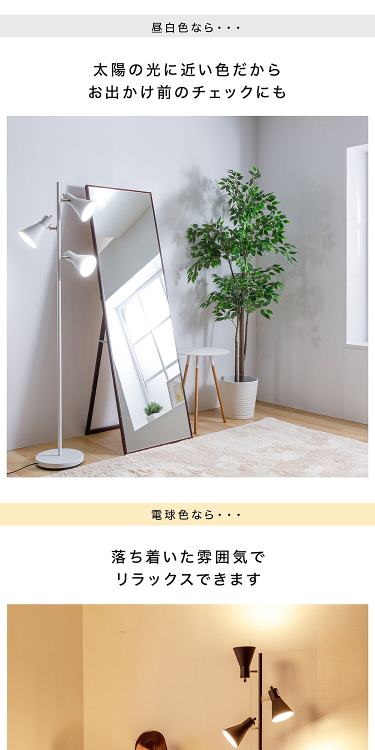 スタンドライト E26 PFL-3S-W ホワイト 6