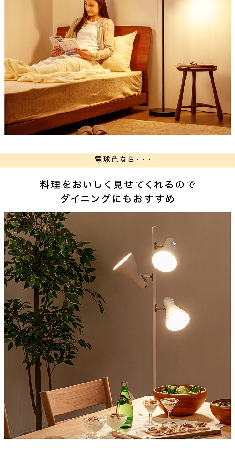 スタンドライト E26 PFL-3S-W ホワイト 7