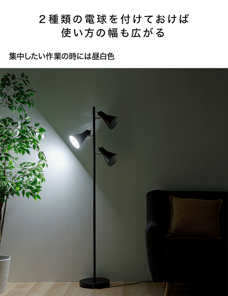 スタンドライト E26 PFL-3S-W ホワイト 8