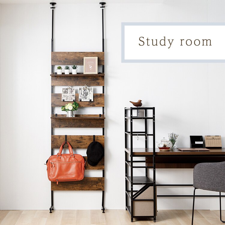 ラック 木製 突っ張り ブラウン LDLK&minus;2600 2