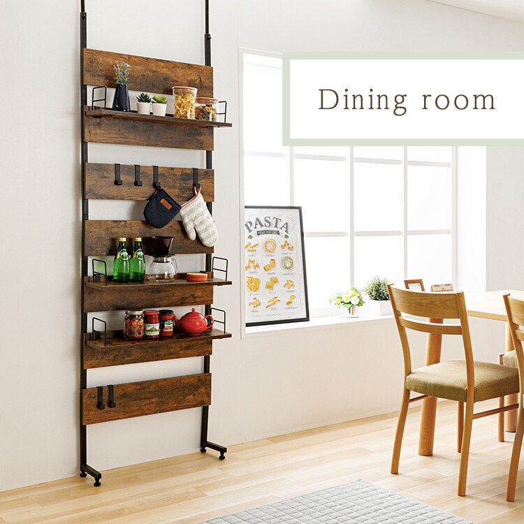 ラック 木製 突っ張り ブラウン LDLK&minus;2600 5