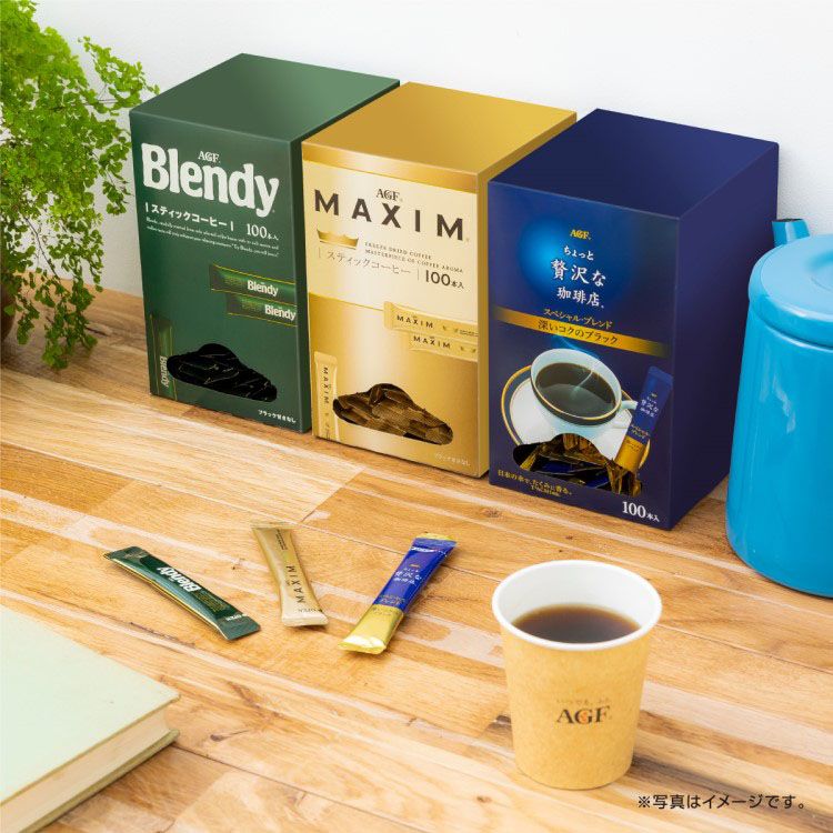 AGF 「ちょっと贅沢な珈琲店」パーソナルインスタントコーヒー スペシャル・ブレンド スティック 100本4