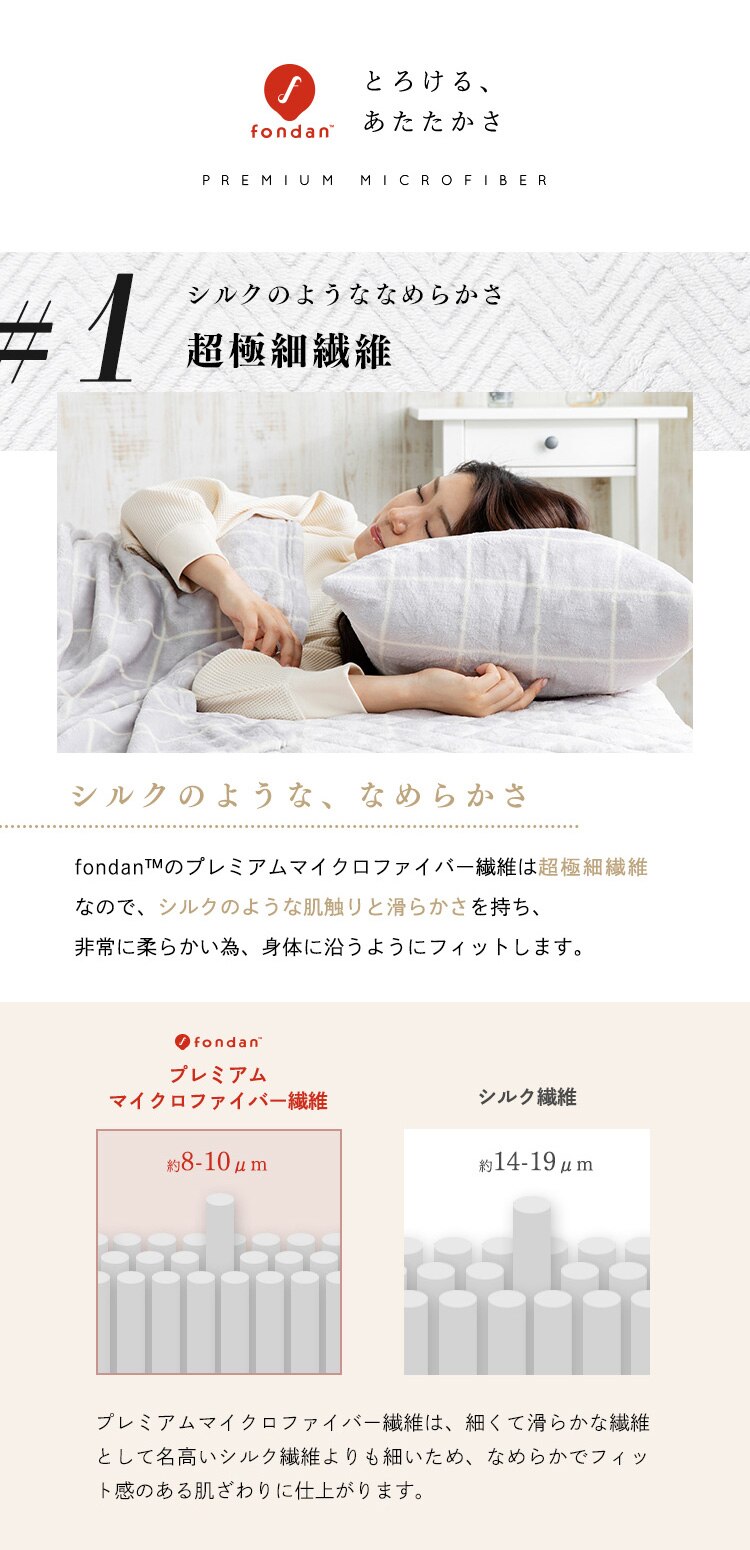 fondan 枕カバー プレミアムマイクロファイバー 洗濯可 フラワーレッド 【前払い不可】【代引き不可】【同梱不可】2