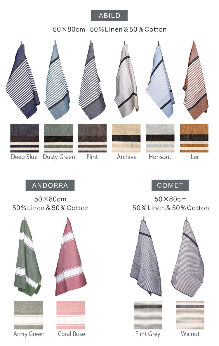 【メール便】ジョージジェンセンダマスク エジプト キッチンタオル ジェイドグリーン【代引き不可】6