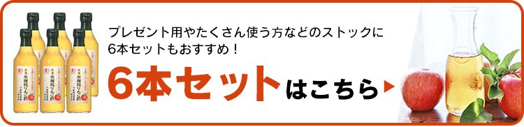 りんご酢 内堀醸造 美濃有機純りんご酢 360ml  6