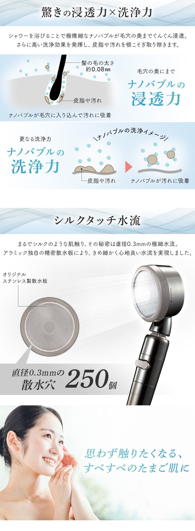 3Dナノバブルシャワー・プレミアム 3D-XN1A-SL 【前払い不可】【代引き不可】【同梱不可】3