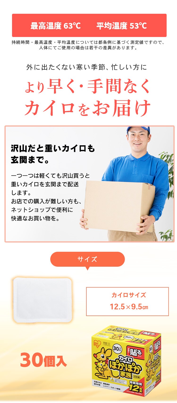 【240枚】 貼るカイロ レギュラーサイズ 30枚入&times;82