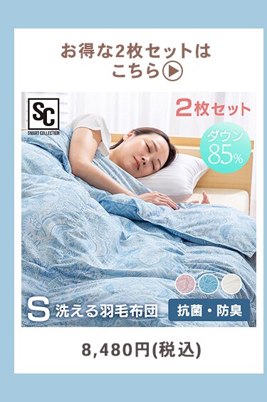 掛け布団 シングル 羽毛 SDD85% 全3色13