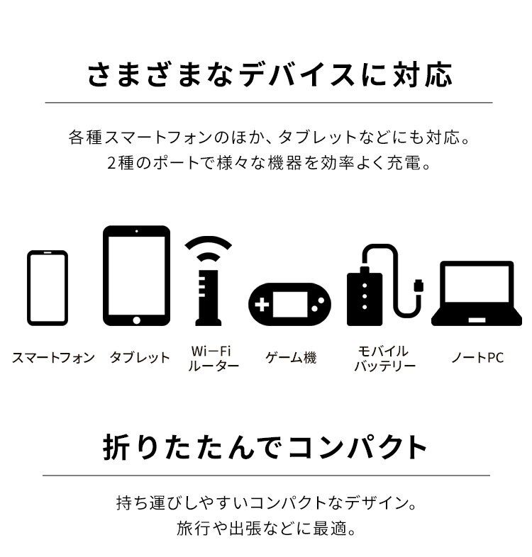 充電器 USB 高出力 IQC-C651 ブラック (Type-C) 2