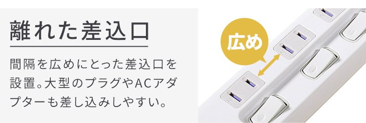 USB充電ポート付きタップ TPU-4S2AC-W アイリスオーヤマ1