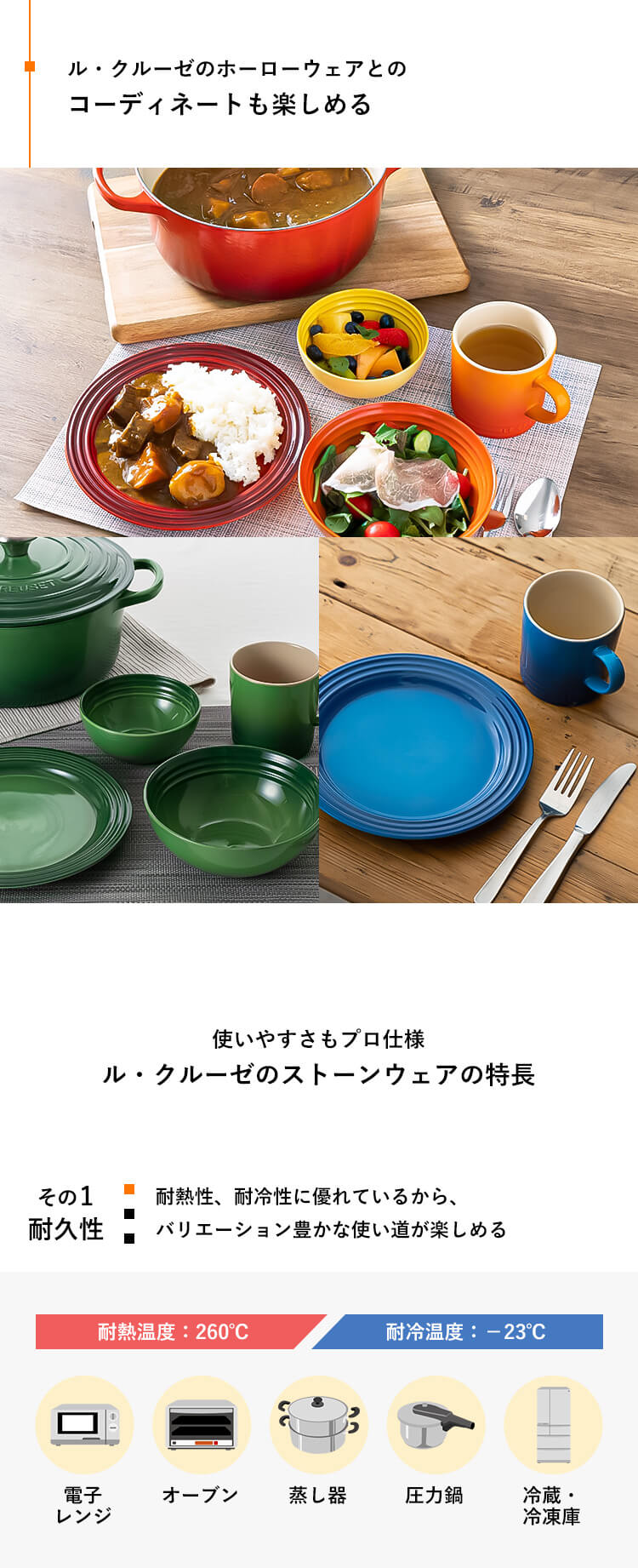 お皿 プレート 22cm ルクルーゼ Arte della Tavola チェリーレッド3