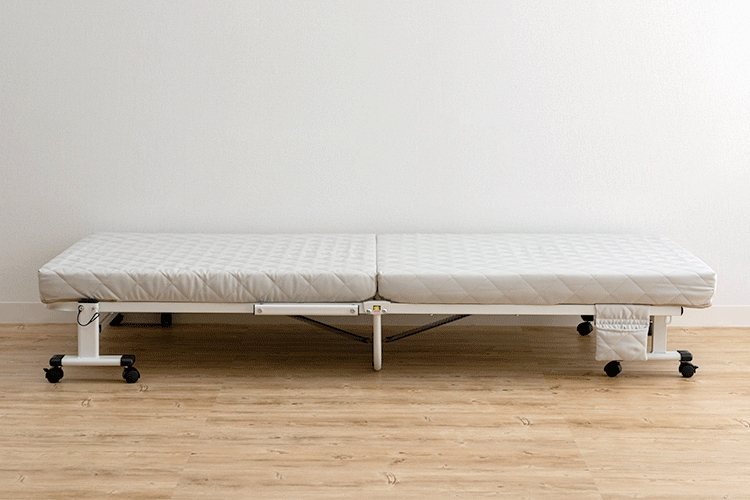ベッド シングル 折り畳み 42段階リクライニング 厚さ10cm ライトグレー5