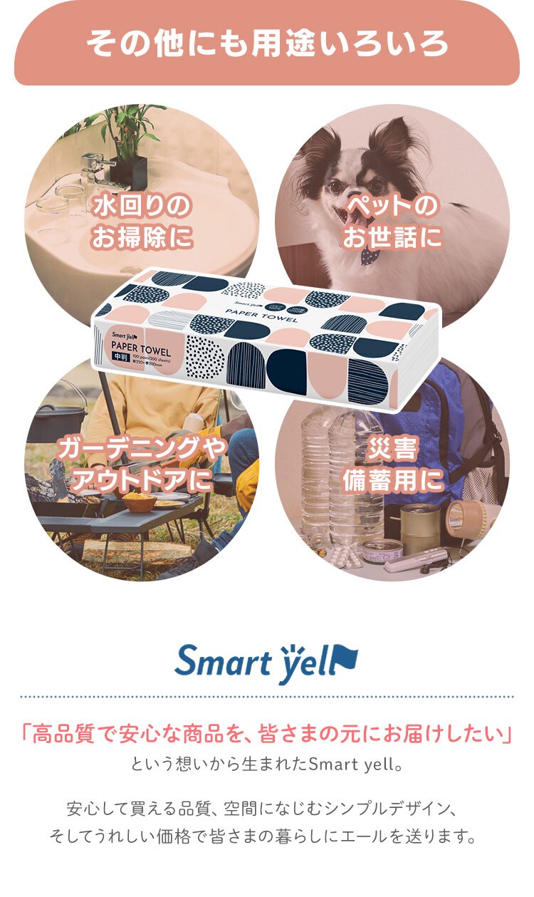 ペーパータオル 4パック スマートエール【SYCP】3