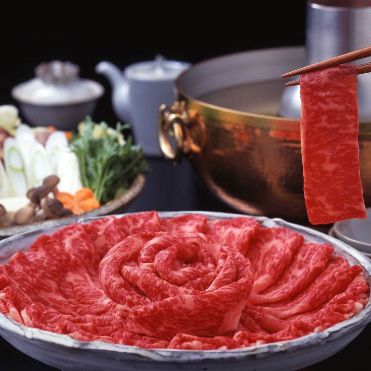 【冷凍】京都府／京都・大橋亭 黒毛和牛しゃぶしゃぶ用大　650g(モモ)【代引き不可】0