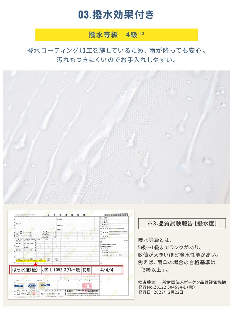 撥水サンシェード 195&times;300cm【前払い不可】【代引き不可】【同梱不可】5