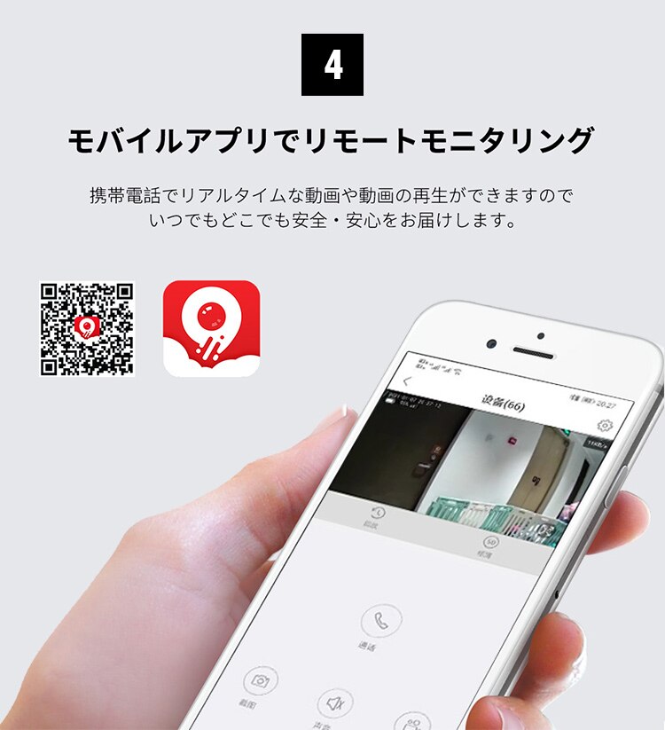 バッテリーIPカメラ＋ソーラーパネルセット 白【前払い不可】【代引き不可】【同梱不可】5