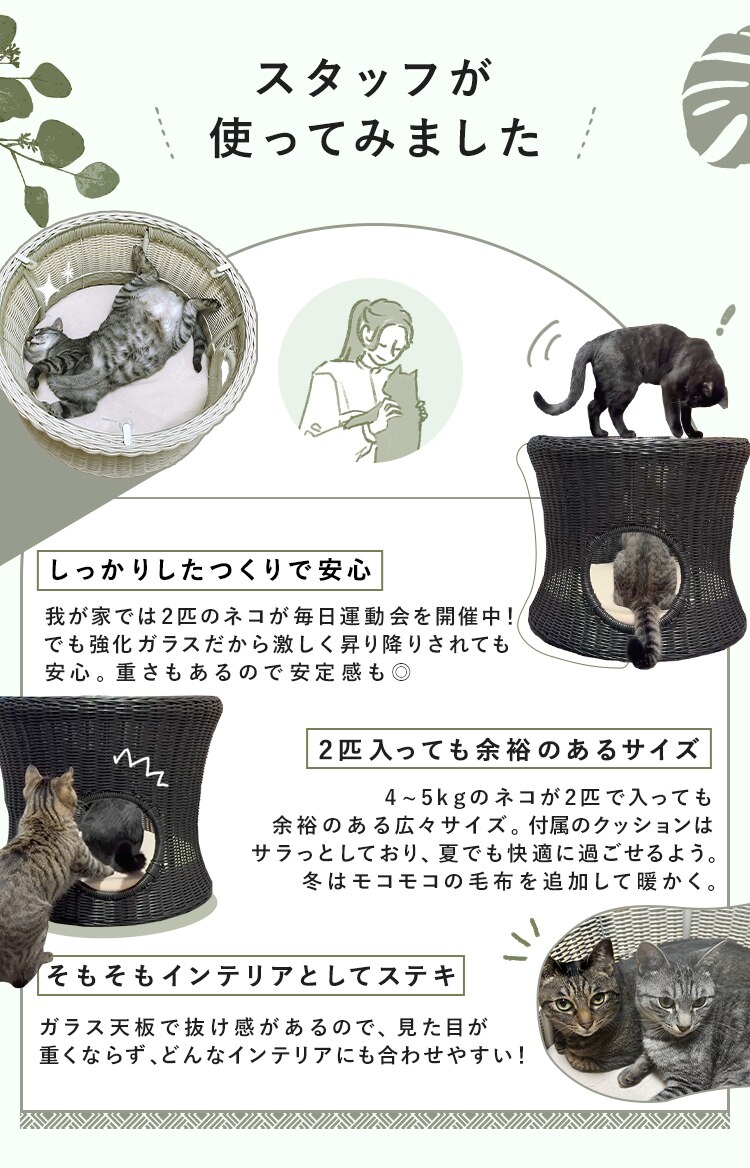  ペットハウス＆テーブル 丸型（大） ホワイトペットベッド ハウス 犬 猫2