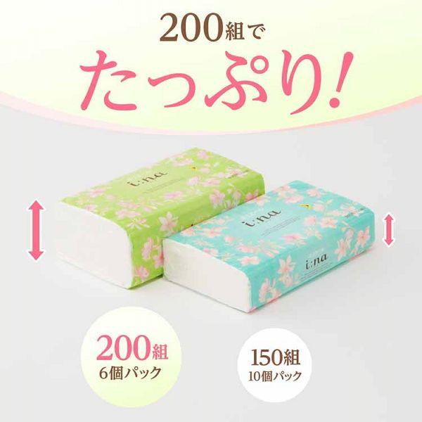 【6箱】 エリエール イーナ 箱etit ティッシュ 200組 (400枚) 6箱0