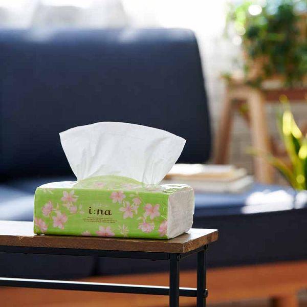 【6箱】 エリエール イーナ 箱etit ティッシュ 200組 (400枚) 6箱4