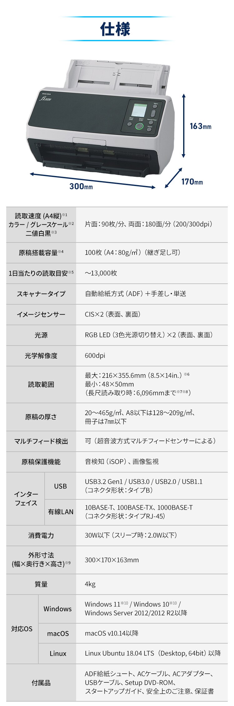 業務用スキャナ FI-8190 5