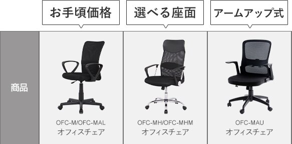 椅子 チェア オフィス 低反発 肘付き OFC-MHM オレンジ 【前払い不可】【代引き不可】【同梱不可】13