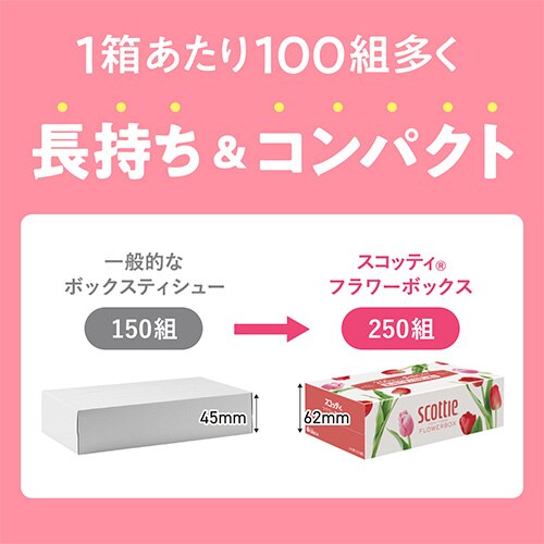 【54箱】 スコッティ ティッシュ 500枚 (250組) 3箱&times;18 日本製紙クレシア2