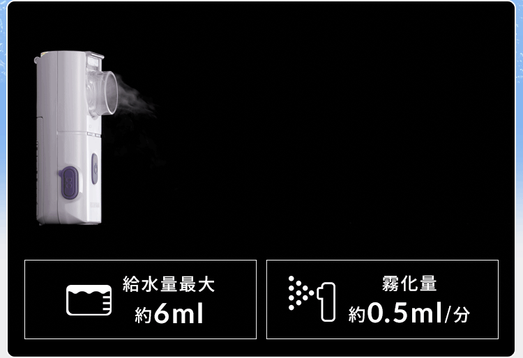 ポケット吸入器 超音波式 ホワイト PK-101 2