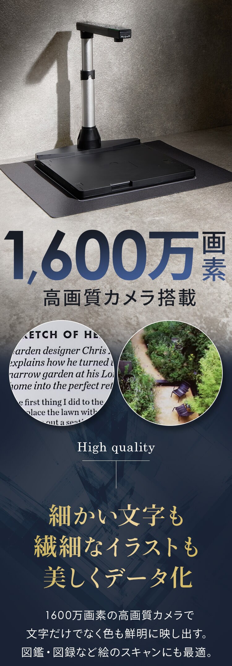 ドキュメントスキャナー ダークグレー WJ1617 1