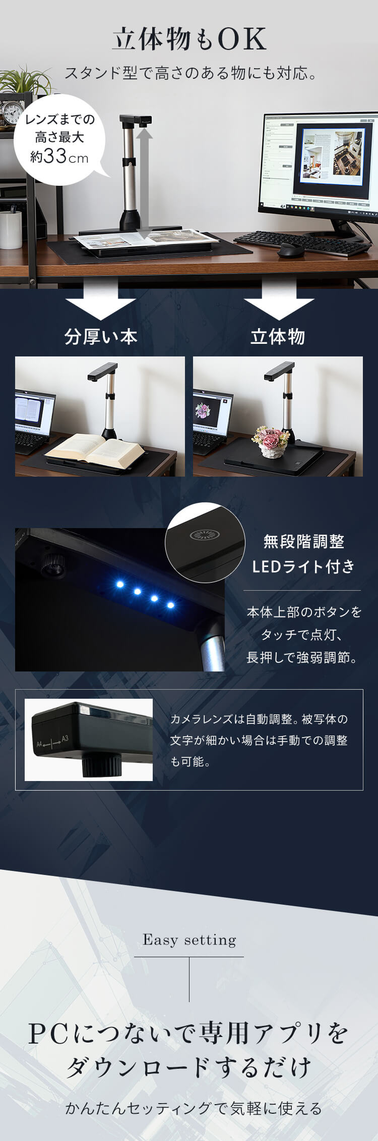 ドキュメントスキャナー ダークグレー WJ1617 3